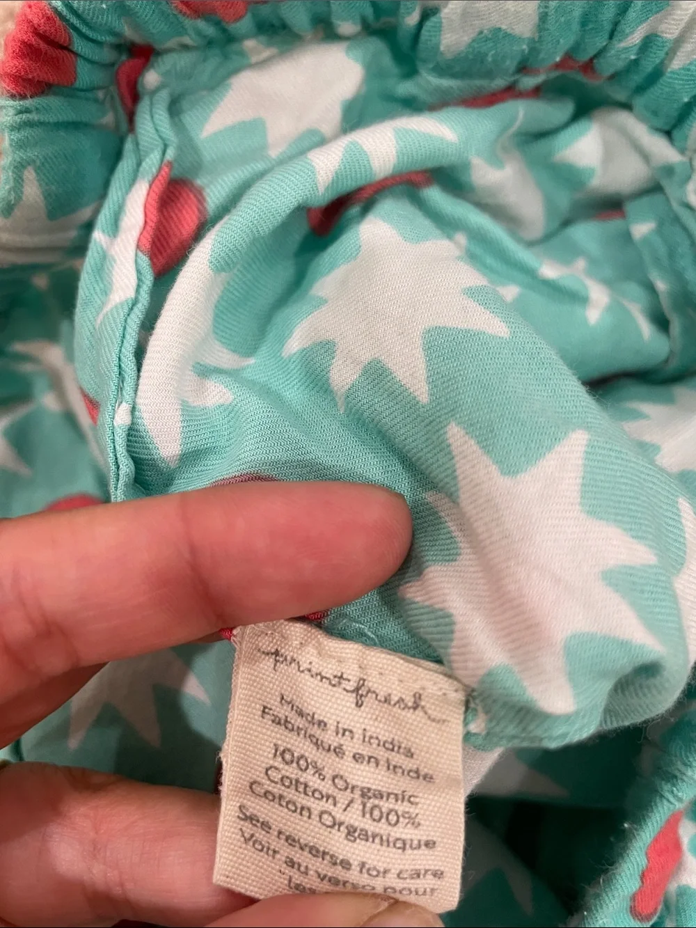 PrintFresh Matching Pajama Set Blue Star & Red Dot Button-Up Shirt Pants XL